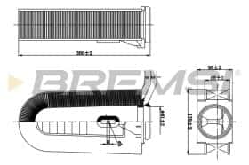 Повітряний фільтр Bremsi fa0632