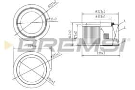 Воздушный фильтр Bremsi fa2347