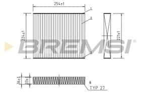 Фільтр салону Bremsi fc0103a