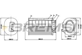 Повітряний фільтр Bremsi fa1063