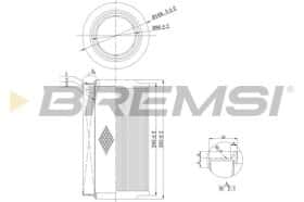 Воздушный фильтр Bremsi fa0115