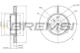 Гальмівний диск Bremsi cd7587v
