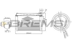 Воздушный фильтр Bremsi fa1177