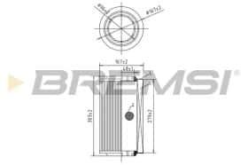 Воздушный фильтр Bremsi fa0545