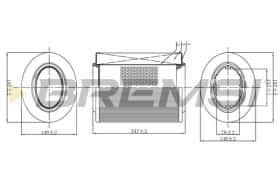 Воздушный фильтр Bremsi fa0526