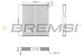 Фильтр салона Bremsi fc0887