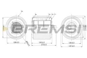 Повітряний фільтр Bremsi fa0625