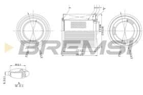 Повітряний фільтр Bremsi fa1596