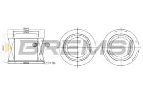 Повітряний фільтр Bremsi fa2406
