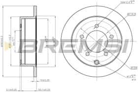 Тормозной диск Bremsi cd7986s