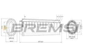 Повітряний фільтр Bremsi fa0124