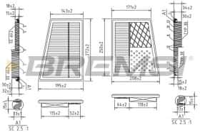 Воздушный фильтр Bremsi fa0536