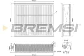 Повітряний фільтр Bremsi fa1108