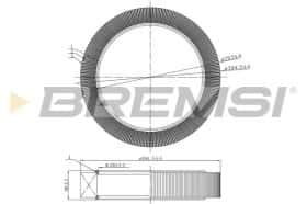 Повітряний фільтр Bremsi fa2258