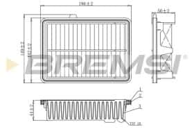 Воздушный фильтр Bremsi fa1079
