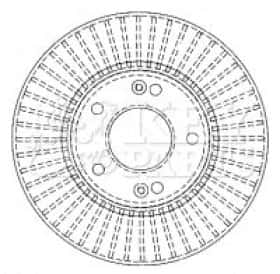Тормозной диск Key Parts KBD4495