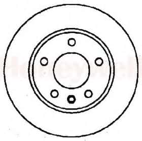 Тормозной диск Bendix 561407B