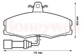 Тормозные колодки Bendix 571308B