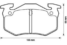Тормозные колодки Bendix 571748B