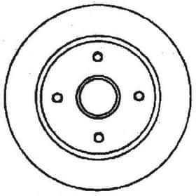 Тормозной диск Bendix 561679B
