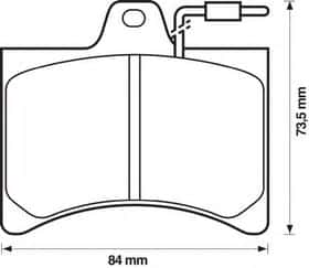 Гальмівні колодки Bendix 571263B