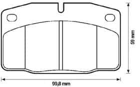 Гальмівні колодки Bendix 571276B