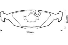 Тормозные колодки Bendix 571300B