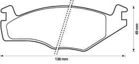 Тормозные колодки Bendix 571317B
