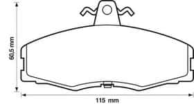Тормозные колодки Bendix 571540B