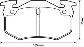 Гальмівні колодки Bendix 571744B