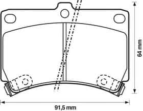 Гальмівні колодки Bendix 572145B