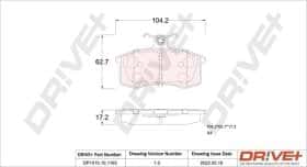 Тормозные колодки Dr!ve+ dp1010101165