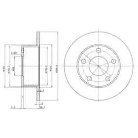 Тормозной диск Dr!ve+ dp1010110053