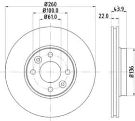 Тормозной диск Nisshinbo nd2030k