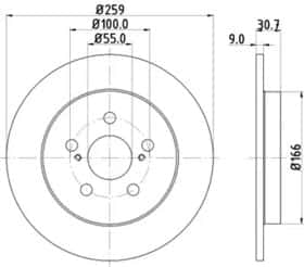 Гальмівний диск Nisshinbo nd1012k