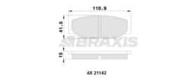 Тормозные колодки Braxis aa0121