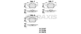 Тормозные колодки Braxis aa0268