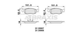 Тормозные колодки Braxis aa0300