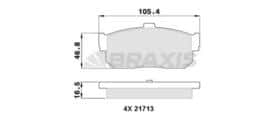 Тормозные колодки Braxis aa0310