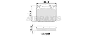 Тормозные колодки Braxis aa0362