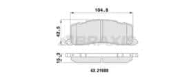 Тормозные колодки Braxis aa0405
