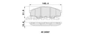 Тормозные колодки Braxis aa0436