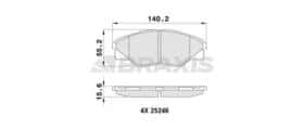 Тормозные колодки Braxis aa0457