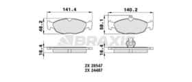 Тормозные колодки Braxis aa0470
