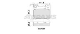 Тормозные колодки Braxis aa0471