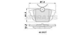 Тормозные колодки Braxis aa0478