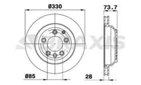 Тормозной диск Braxis ad0977