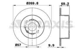 Тормозной диск Braxis ae0321