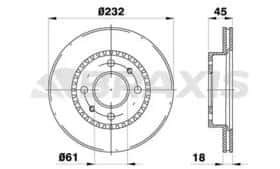 Тормозной диск Braxis ae0655