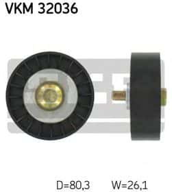 Обвідний ролик поліклинового ременя SKF VKM 32036